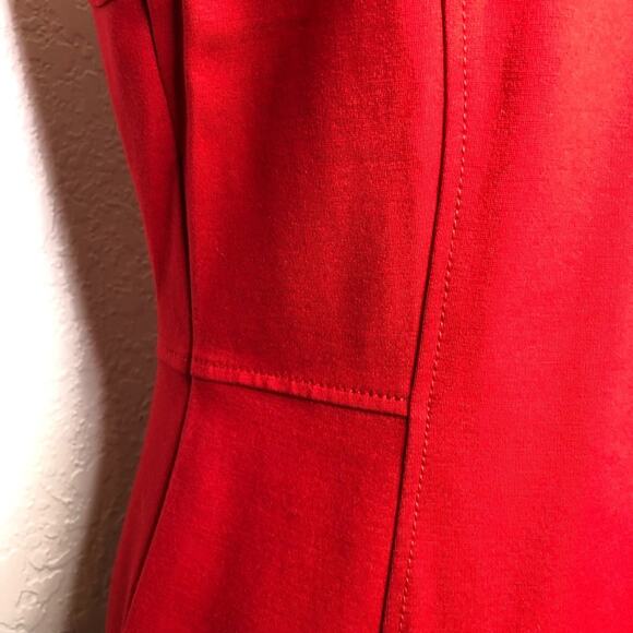 Talbots red sleeveless sheath dress size 6 NWT - Picture 6 of 14